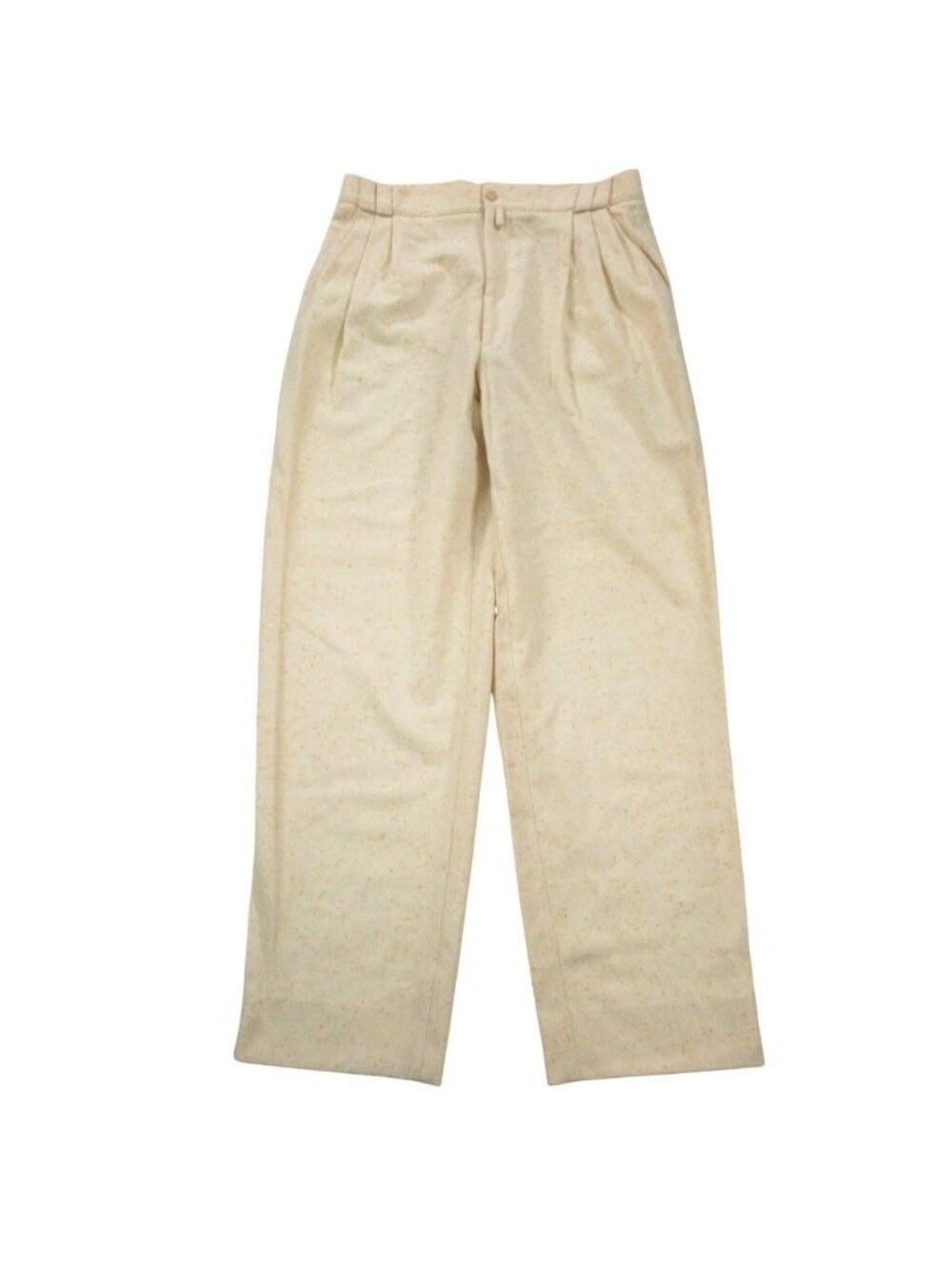 Versace Vintage Gianni Trousers 3 Tuck Pants Wool Mix All Over